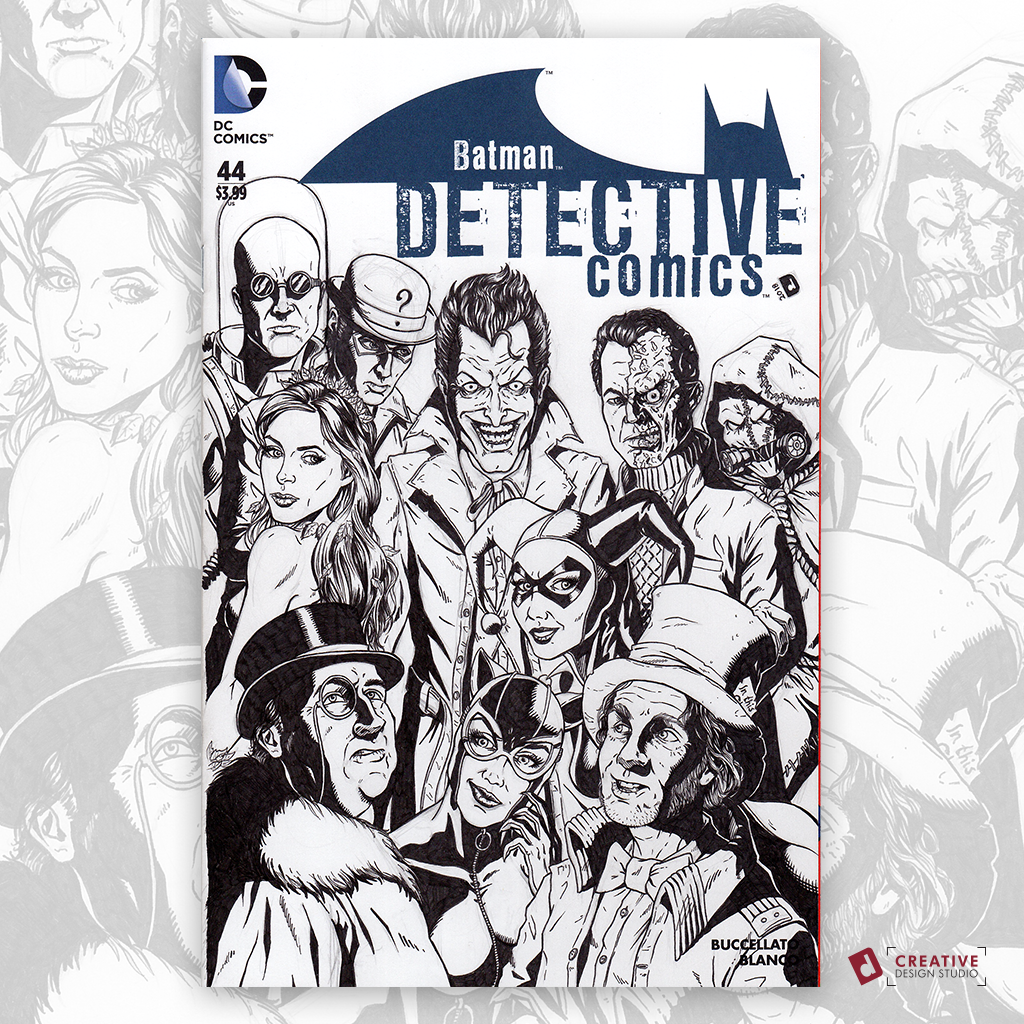 Batman's Rogues Gallery Sketch Cover by Duke