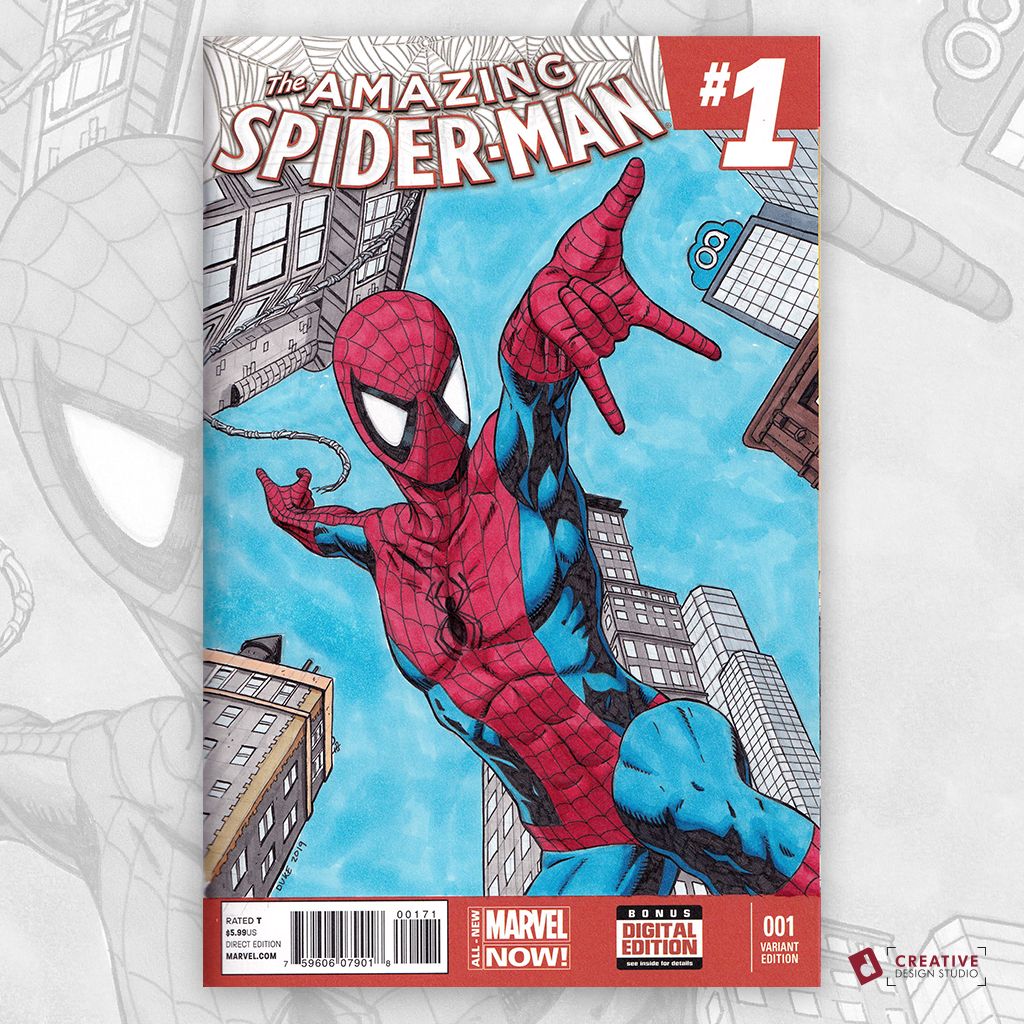 Spider-Man Sketch Cover by Duke