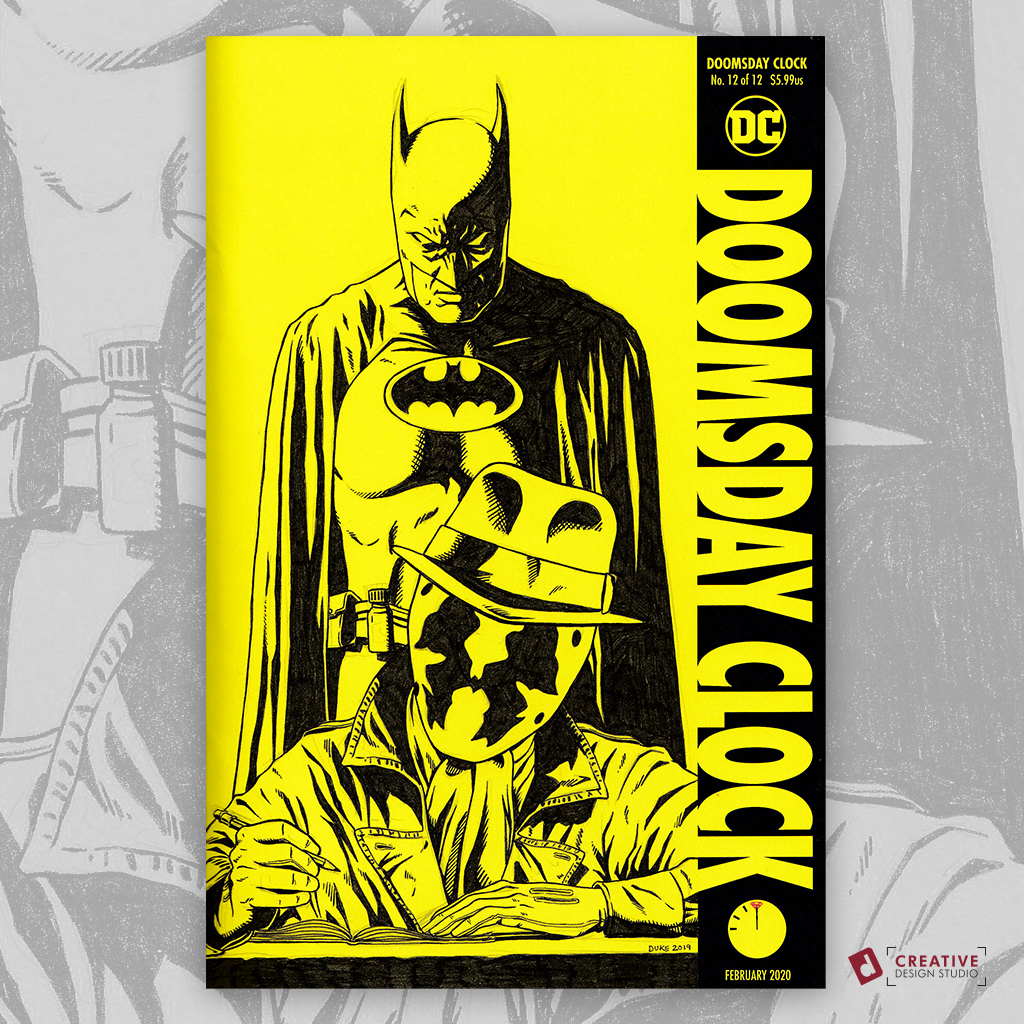 Doomsday Clock Sketch Cover by Duke