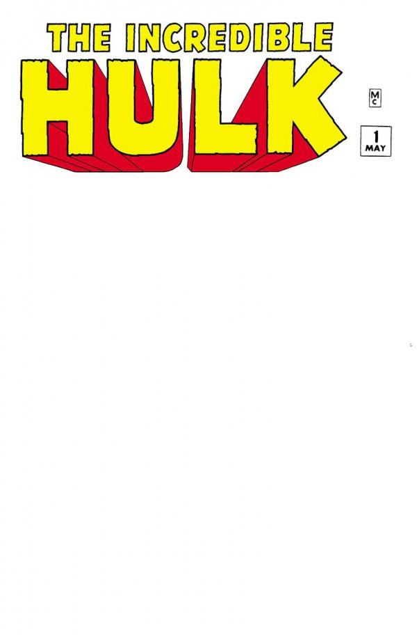 The Incredible Hulk #1 blank