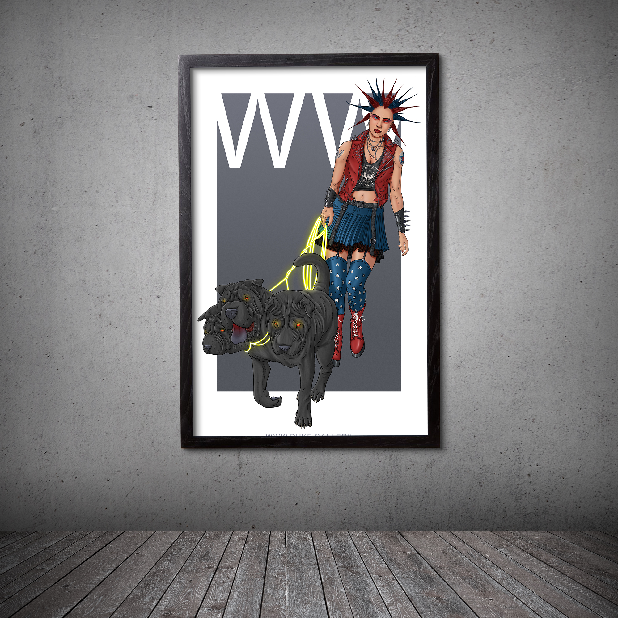 Punk Rock Wonder Woman by Duke