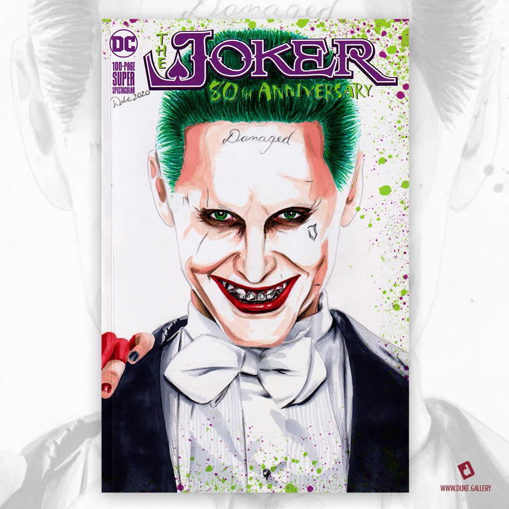Harley Quinn and the Joker Sketch Cover by Duke