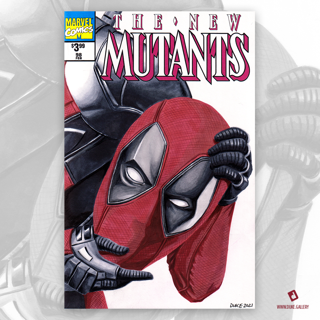 Deadpool Sketch Cover by Duke