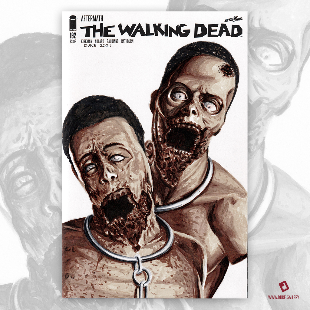 Michonne's pets The Walking Dead Sketch Cover by Duke