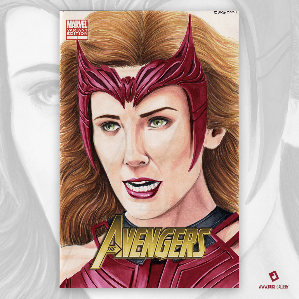 Scarlet Witch Sketch Cover by Duke