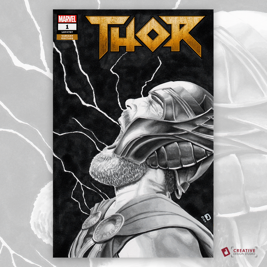 Thor Sketch Cover by Duke