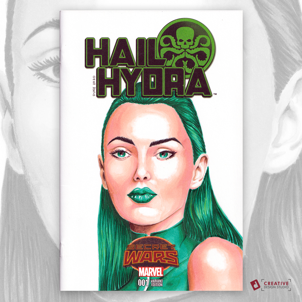 Viper Hail Hydra Sketch Cover by Duke