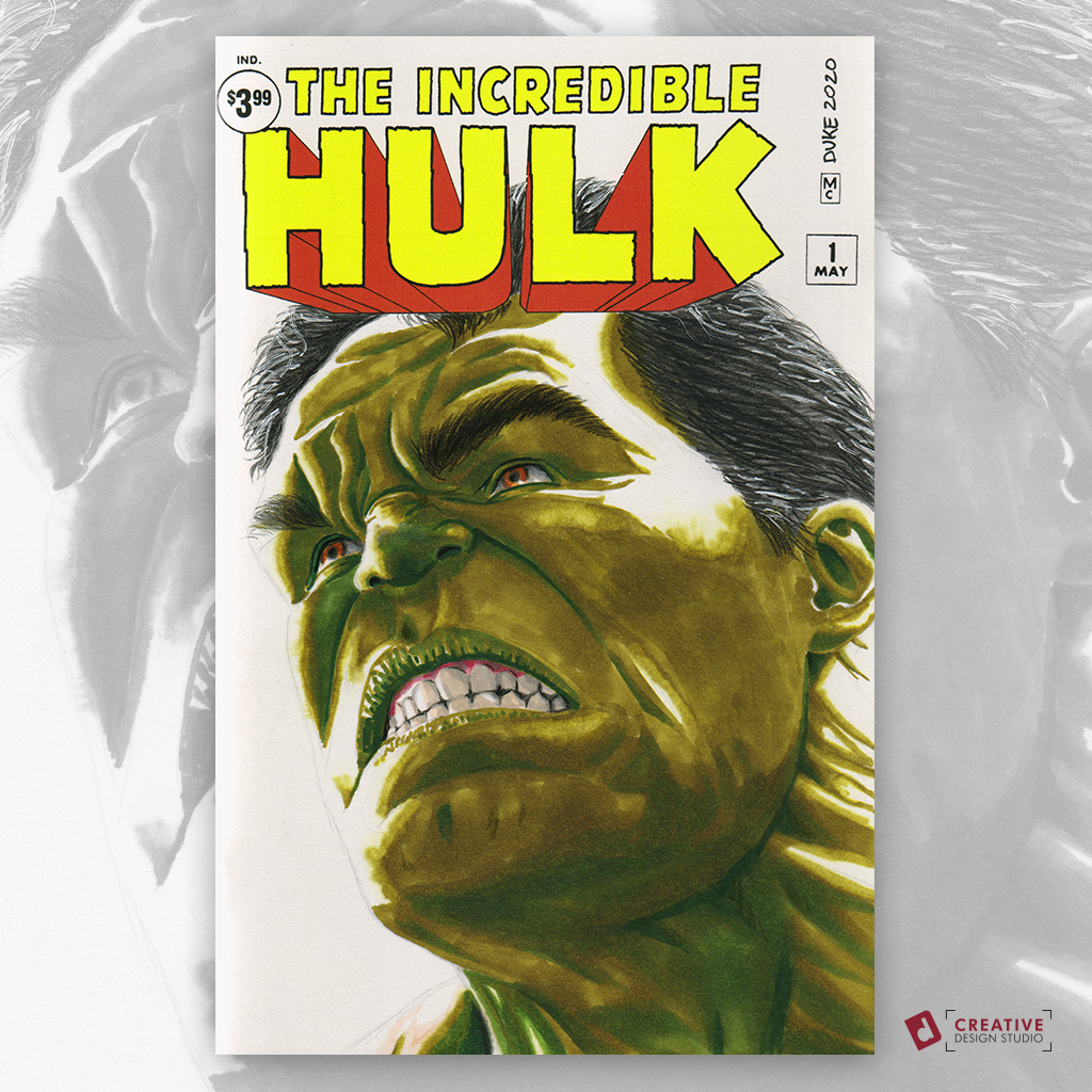 The Hulk Sketch Cover by Duke