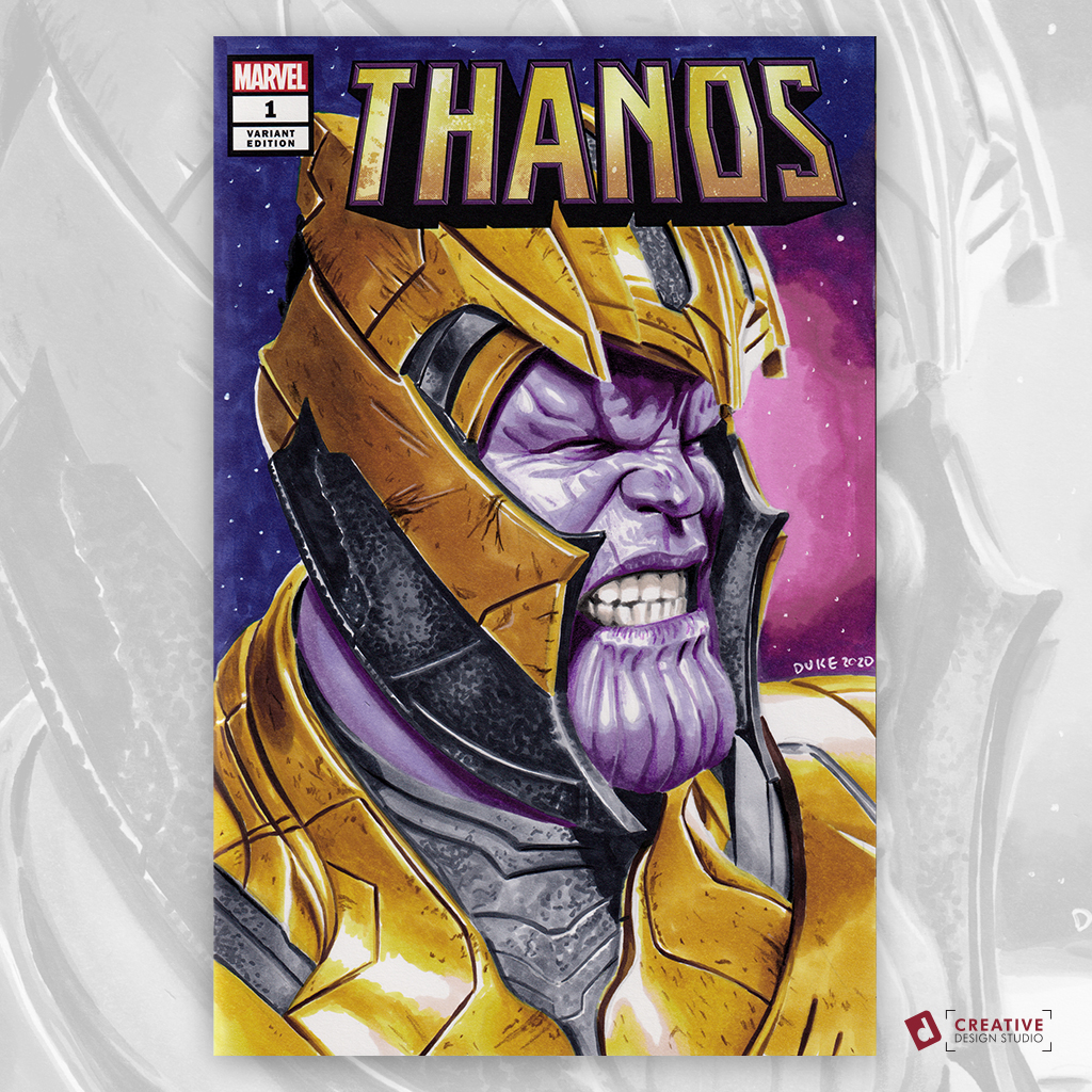Thanos Sketch Cover by Duke