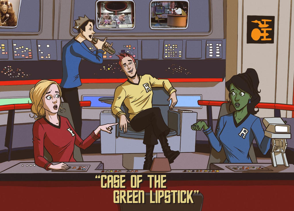 Archie and the Gang aboard the Starship Enterprise by Duke