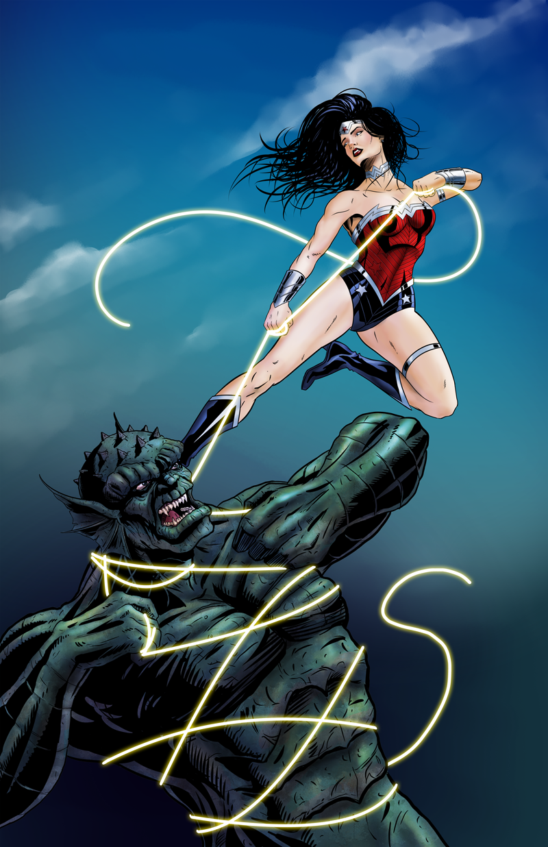 Wonder Woman vs. The Abomination by Duke