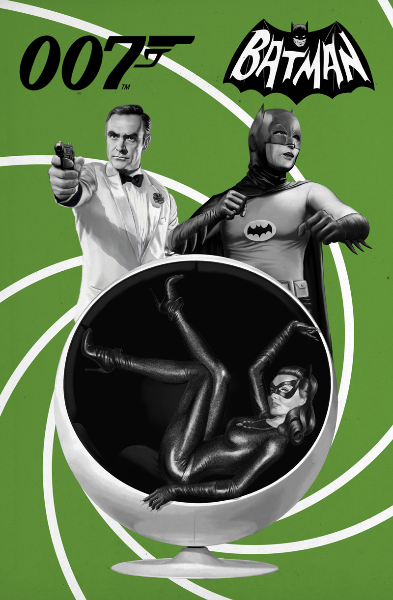 James Bond and Batman by Duke