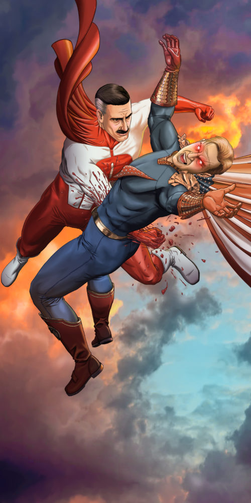 Omni Man vs. Homelander by Duke