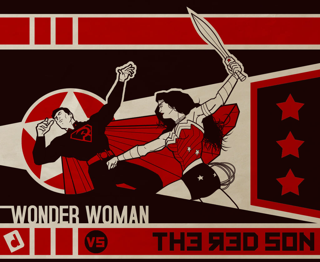 Wonder Woman vs. The Red Son by Duke
