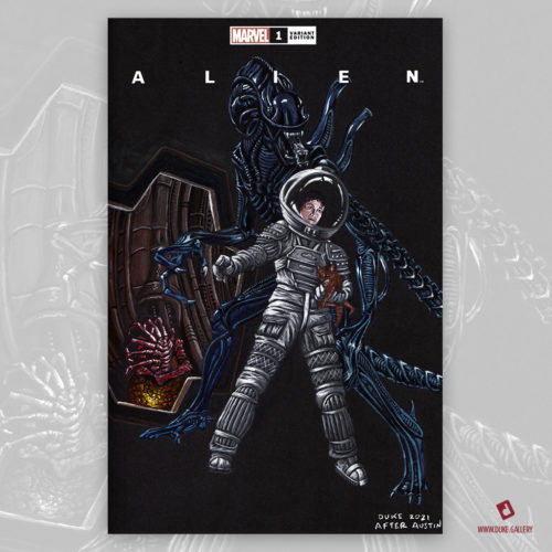 Alien: X-Men 143 Homage Sketch Cover by Duke