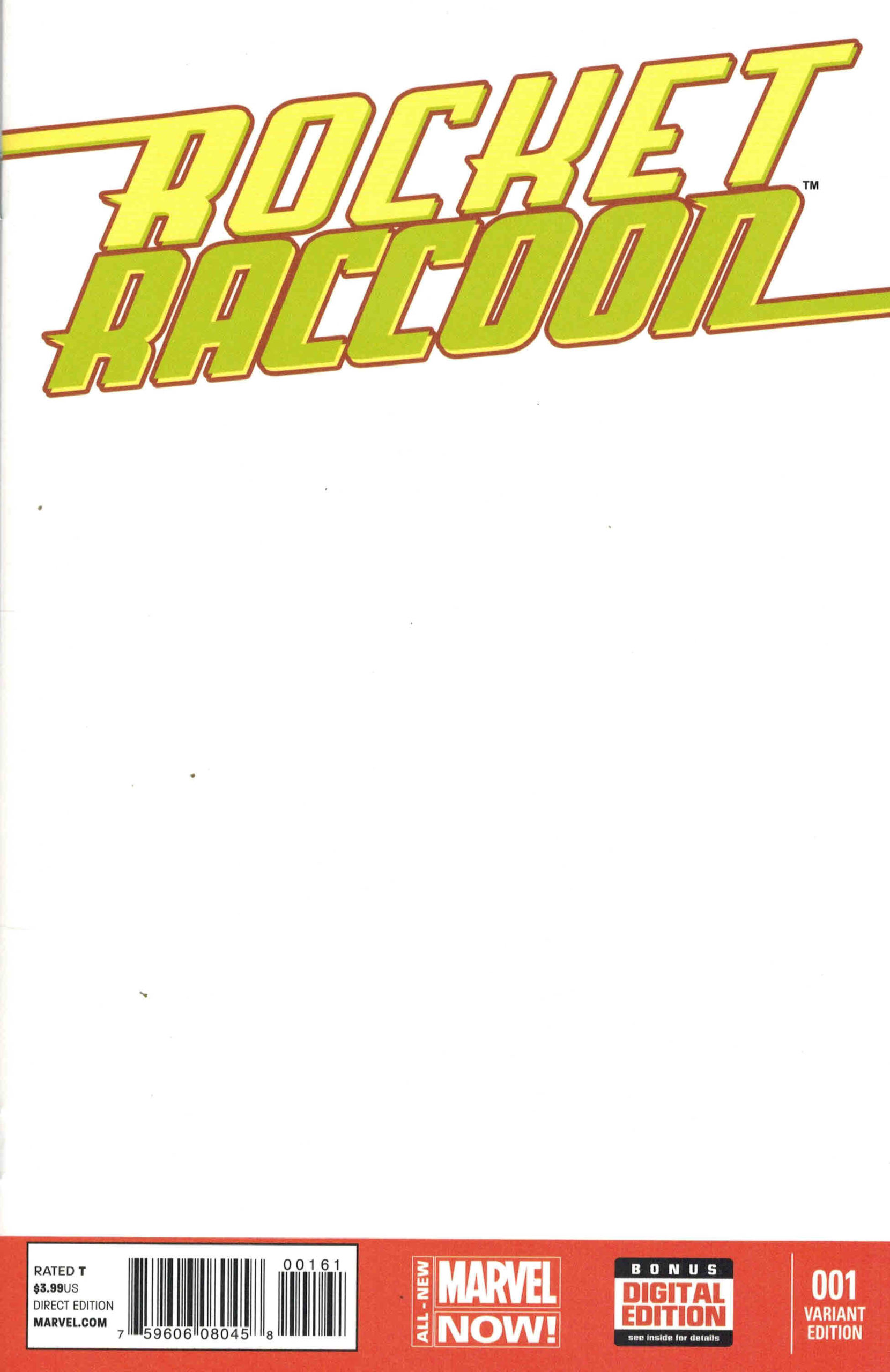 Rocket Raccoon #1 Blank