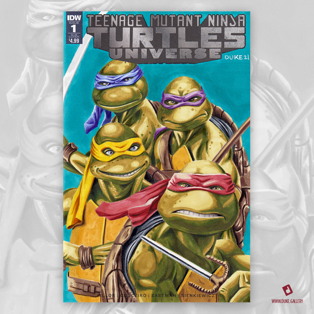 Teenage Mutant Ninja Turtles Sketch Cover by Duke