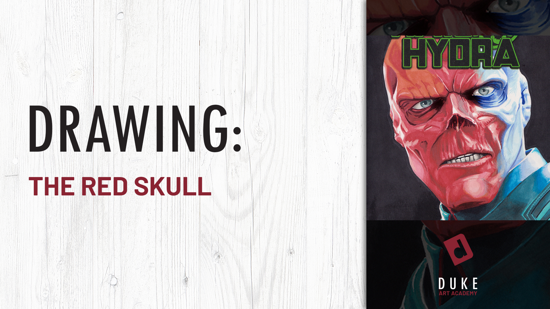The Red Skull Sketch Cover by Duke
