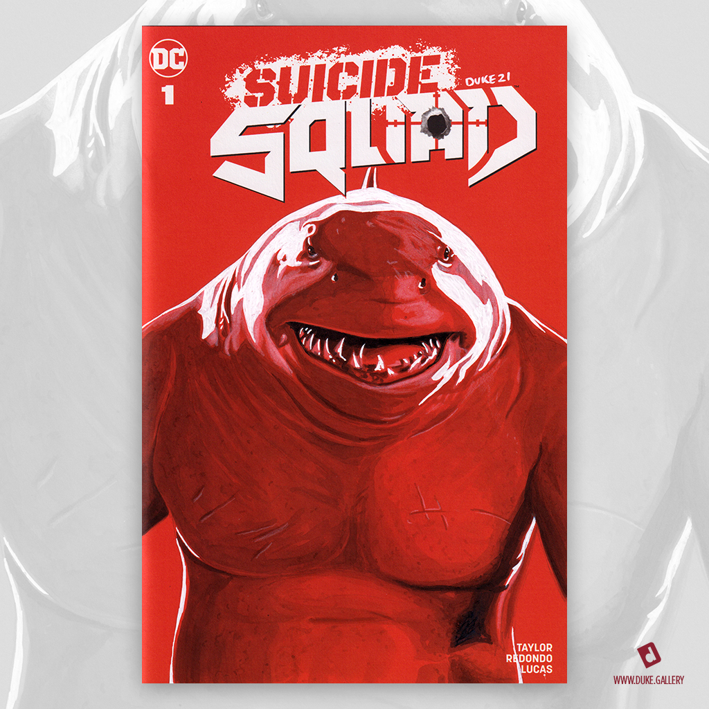 Suicide Squad King Shark Sketch Cover by Duke