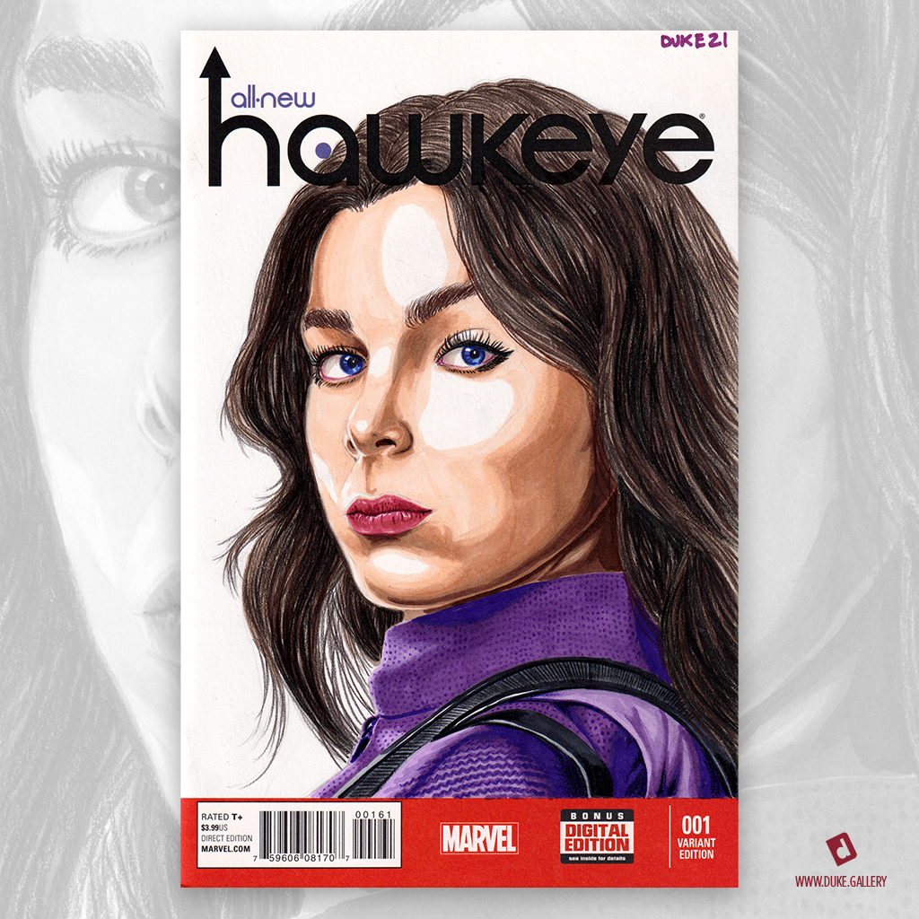 Hawkeye Kate Bishop Sketch Cover by Duke