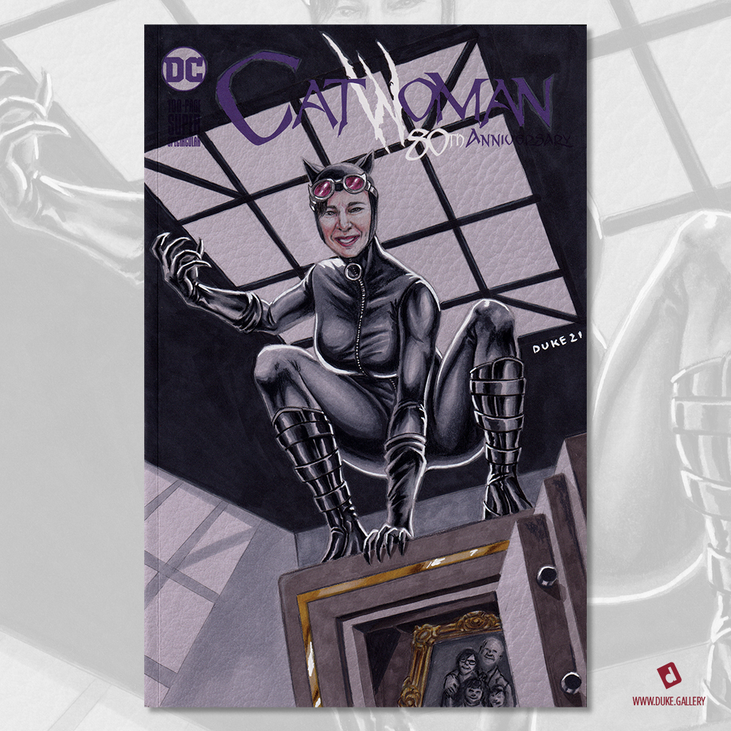 Catwoman Sketch Cover by Duke