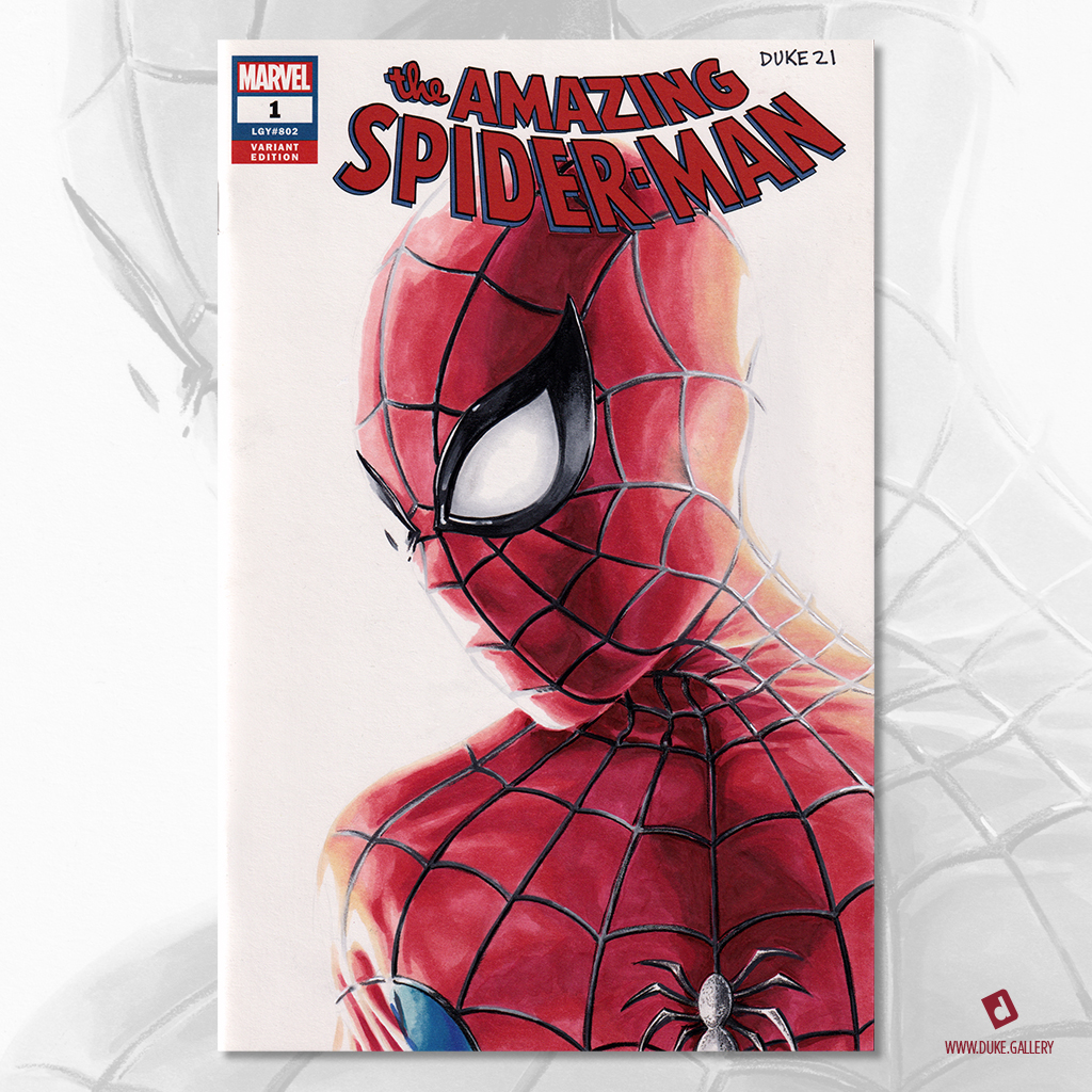 SpiderMan Sketch Cover by Duke