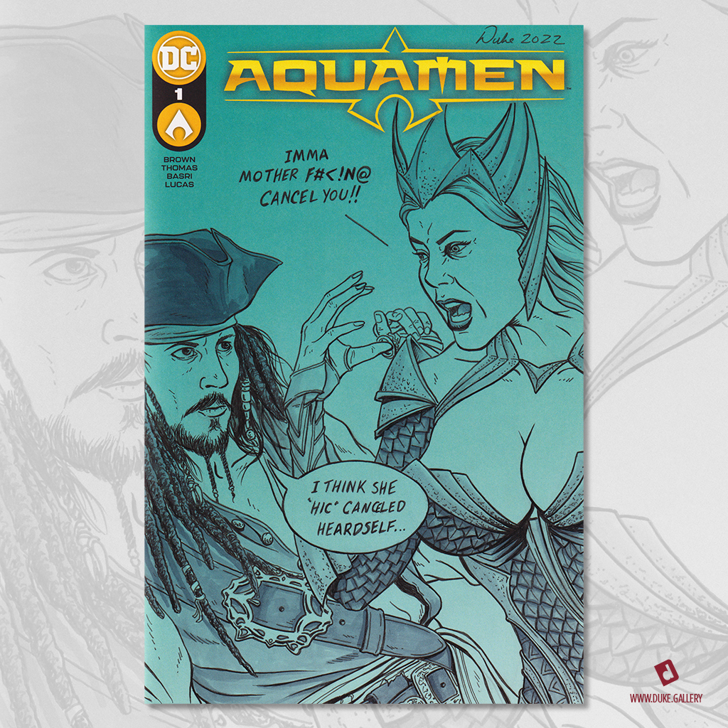 Amber Heard vs. Johnny Depp Captain Jack Sparrow vs. Mera by Duke