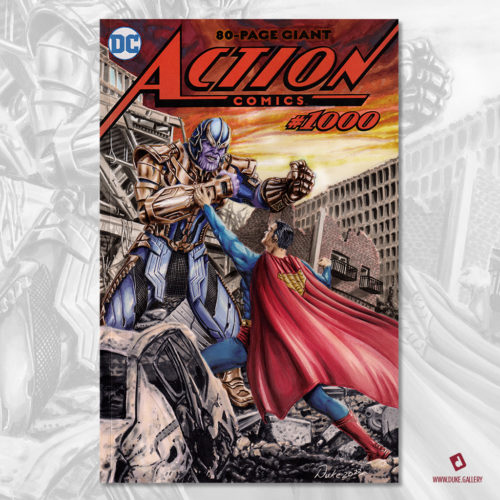 Superman Vs. Thanos by Duke