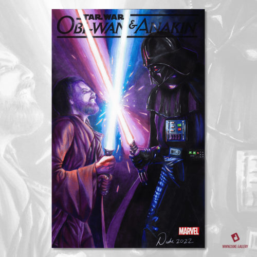 Darth Vader vs. Obi Wan Kenobi by Duke
