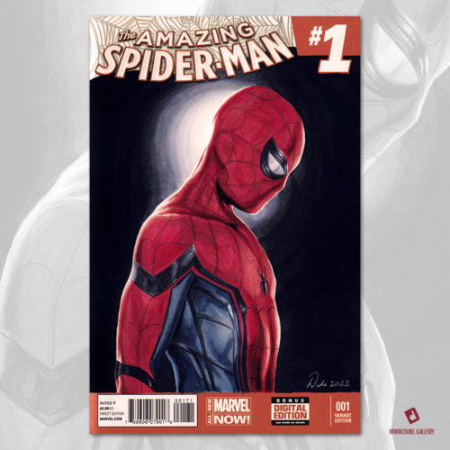 Spider-Man Sketch Cover by Duke