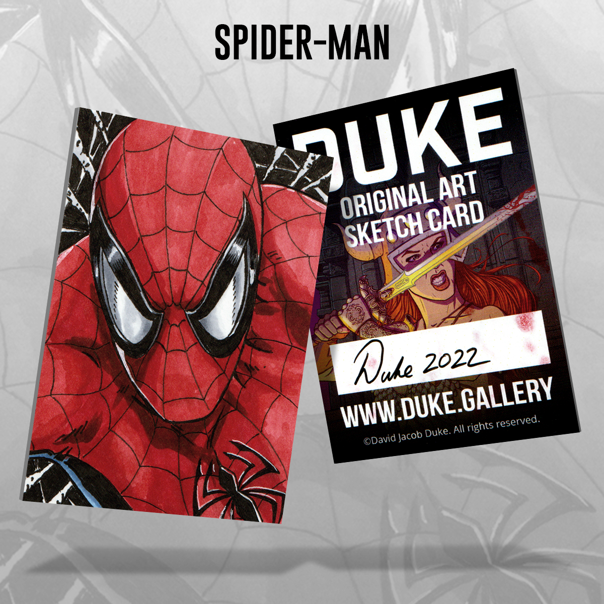 Spider-Man Sketch Card by Duke