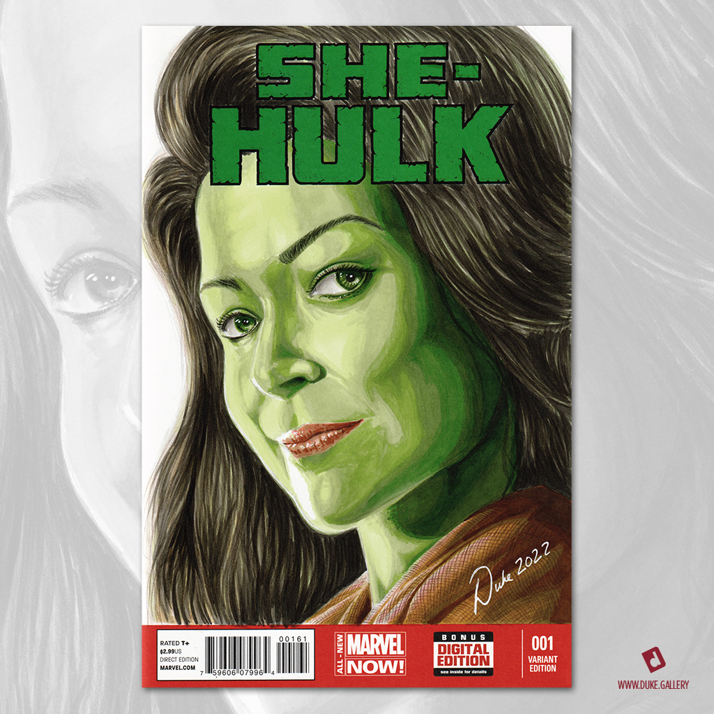 She-Hulk Sketch Cover by Duke