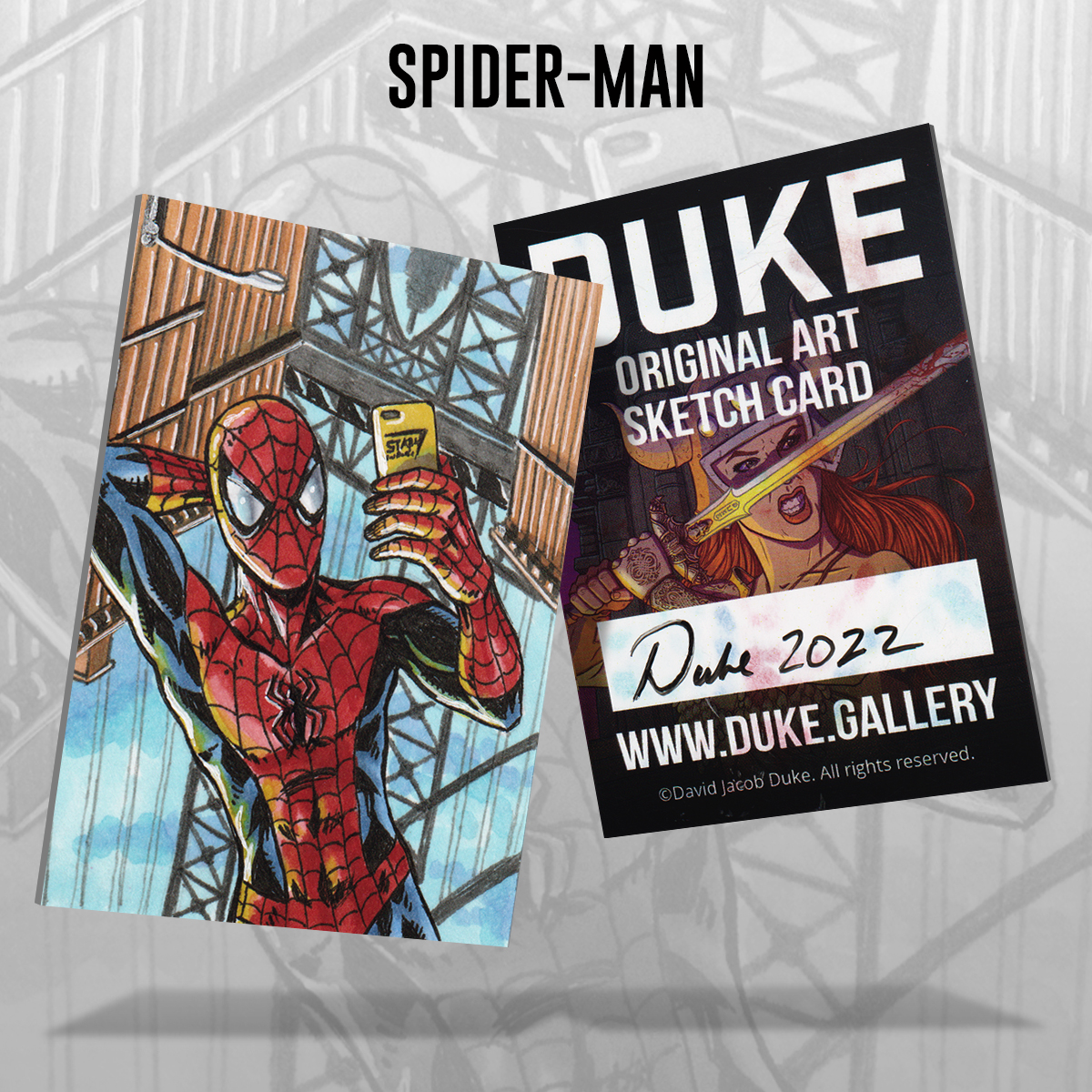 Spider-Man Sketch Card by Duke