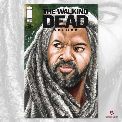 King Ezekiel The Walking Dead Sketch Cover by Duke