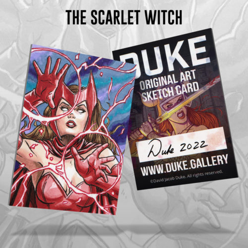 The Scarlet Witch Sketch Card by Duke