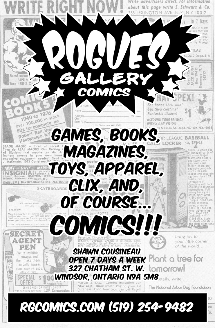 Rogues Gallery Comics Business Card by Duke