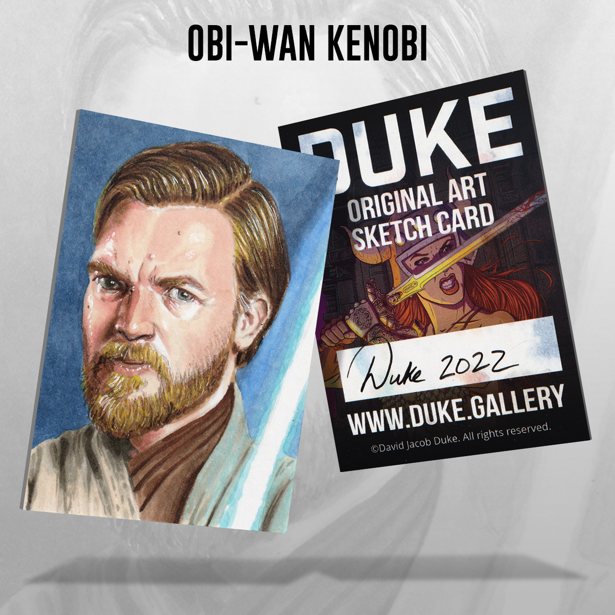 Obi-Wan Kenobi Sketch Card by Duke