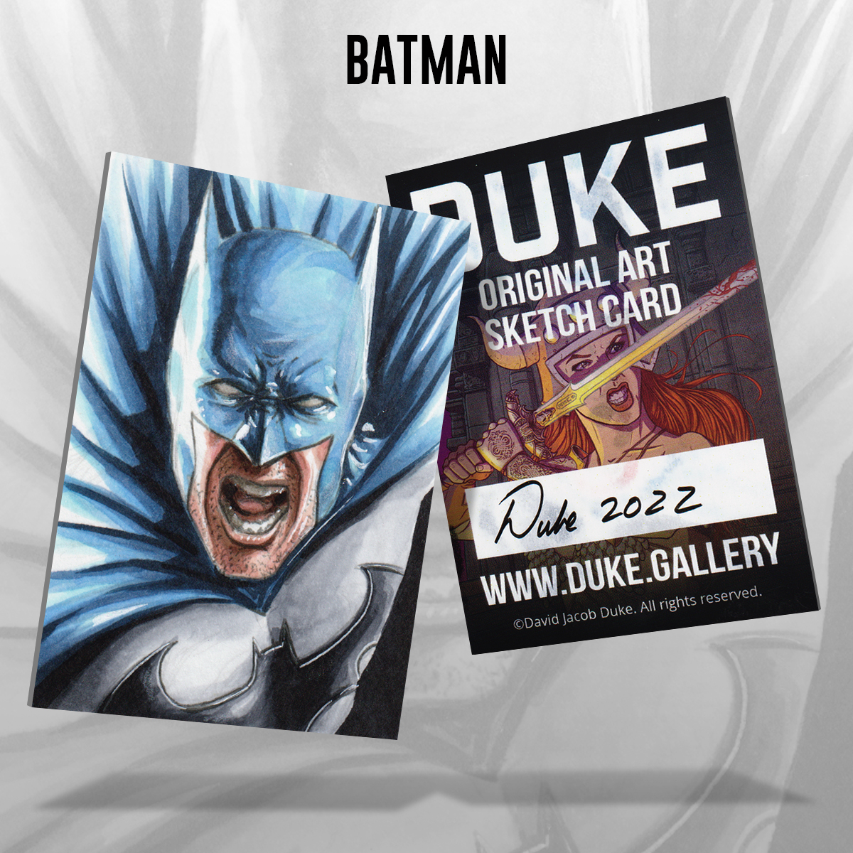 Batman Sketch Card by Duke