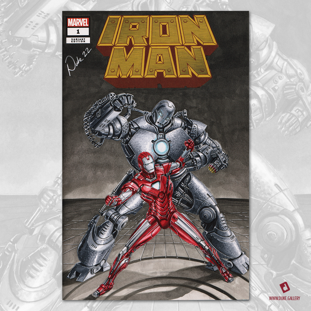 Iron Man Sketch Cover by Duke