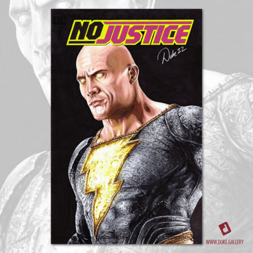 Black Adam Sketch Cover by Duke