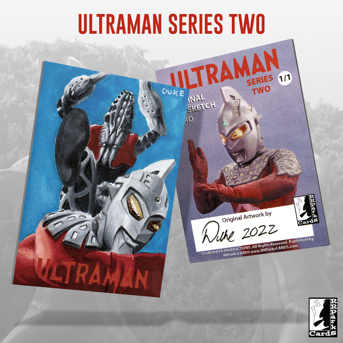 Ultraman Series 2 Sketch Card by Duke