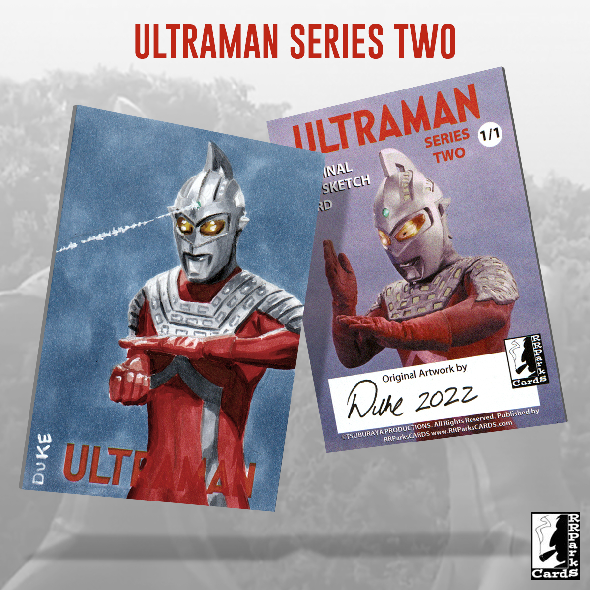 Ultraman Series 2 Sketch Card by Duke