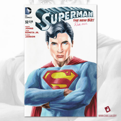 Tom Welling Smallville Superman Sketch Cover by Duke