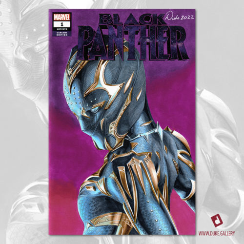 Black Panther Sketch Cover by Duke