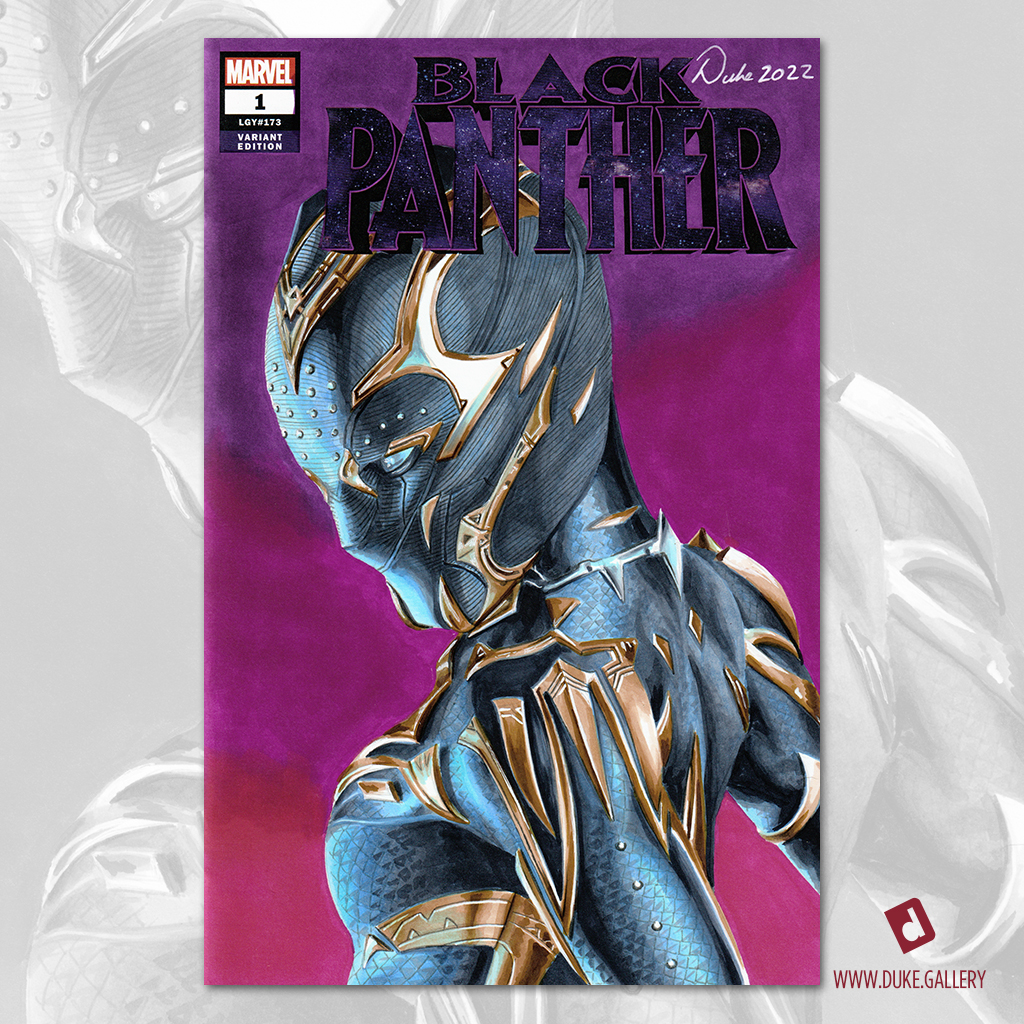 Black Panther Sketch Cover by Duke