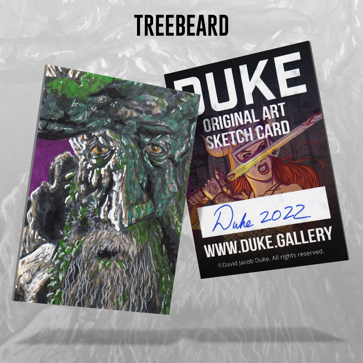 Treebeard Sketch Card by Duke