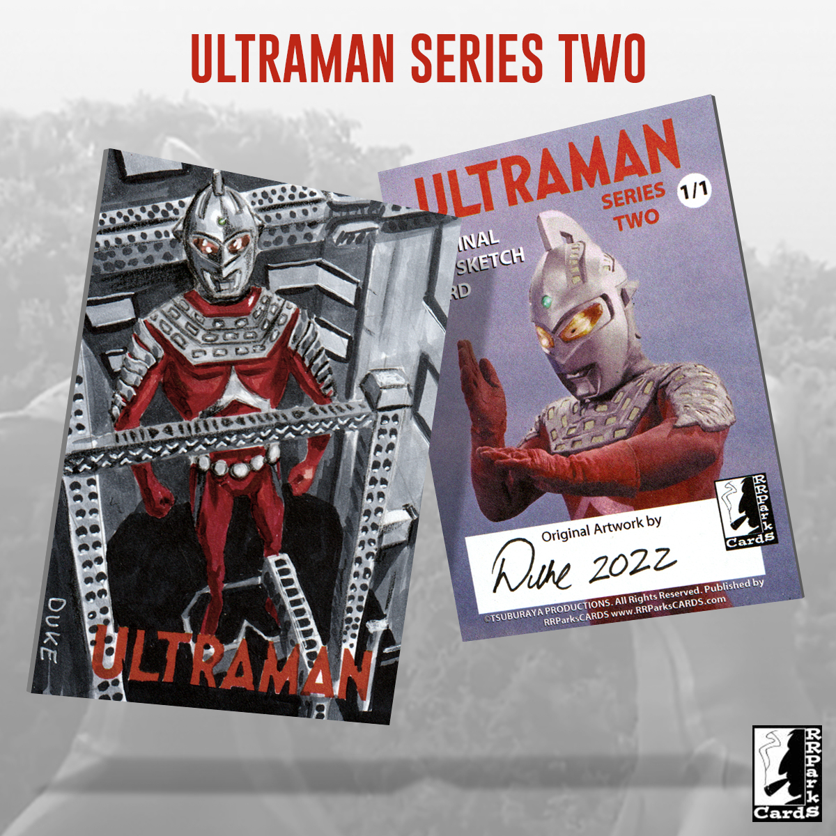 Ultraman Series 2 Sketch Card by Duke