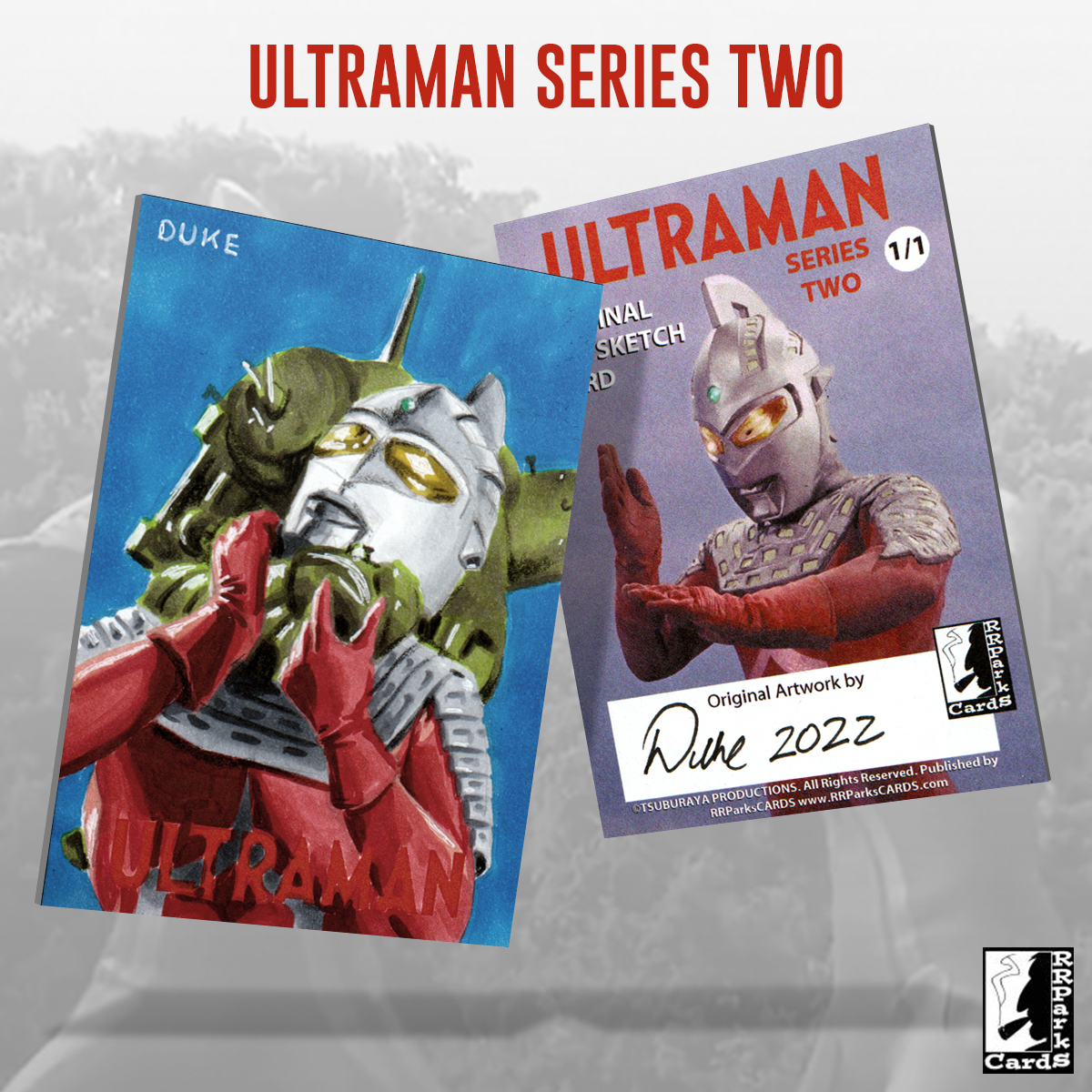 Ultraman Series 2 Sketch Card by Duke