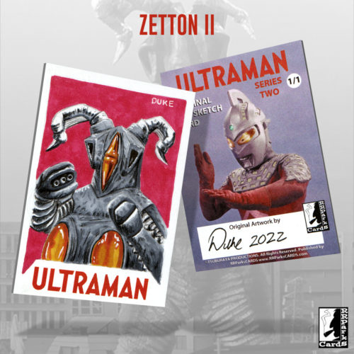 Ultraman Series 2 Zetton II Sketch Card by Duke