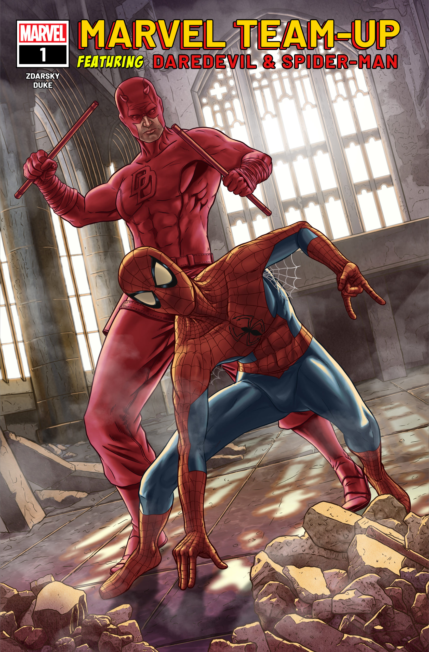 Marvel Team-Up Daredevil and Spider-Man by Duke